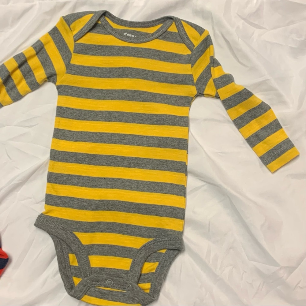 Carter's Baby Boys 4 Pack Stripes Printed Bodysuits 6M